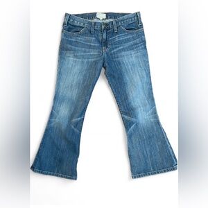 Current Elliot Low Rise Cropped Flare Jeans Womens Size 27